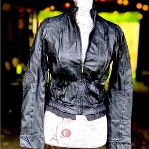 Real Leather MM Couture Crop Jacket—Buttery Soft - Great Condition!